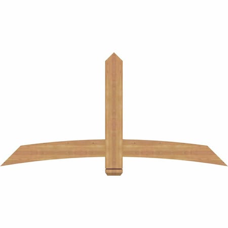 Ekena Millwork Bellingham Timber Gable Bracket, Western Red Cedar, 72"W x 36"H x 1 1/2"D x 5 1/2"F, 12/12 Pitch GBW072X36X0206BEL00SWR